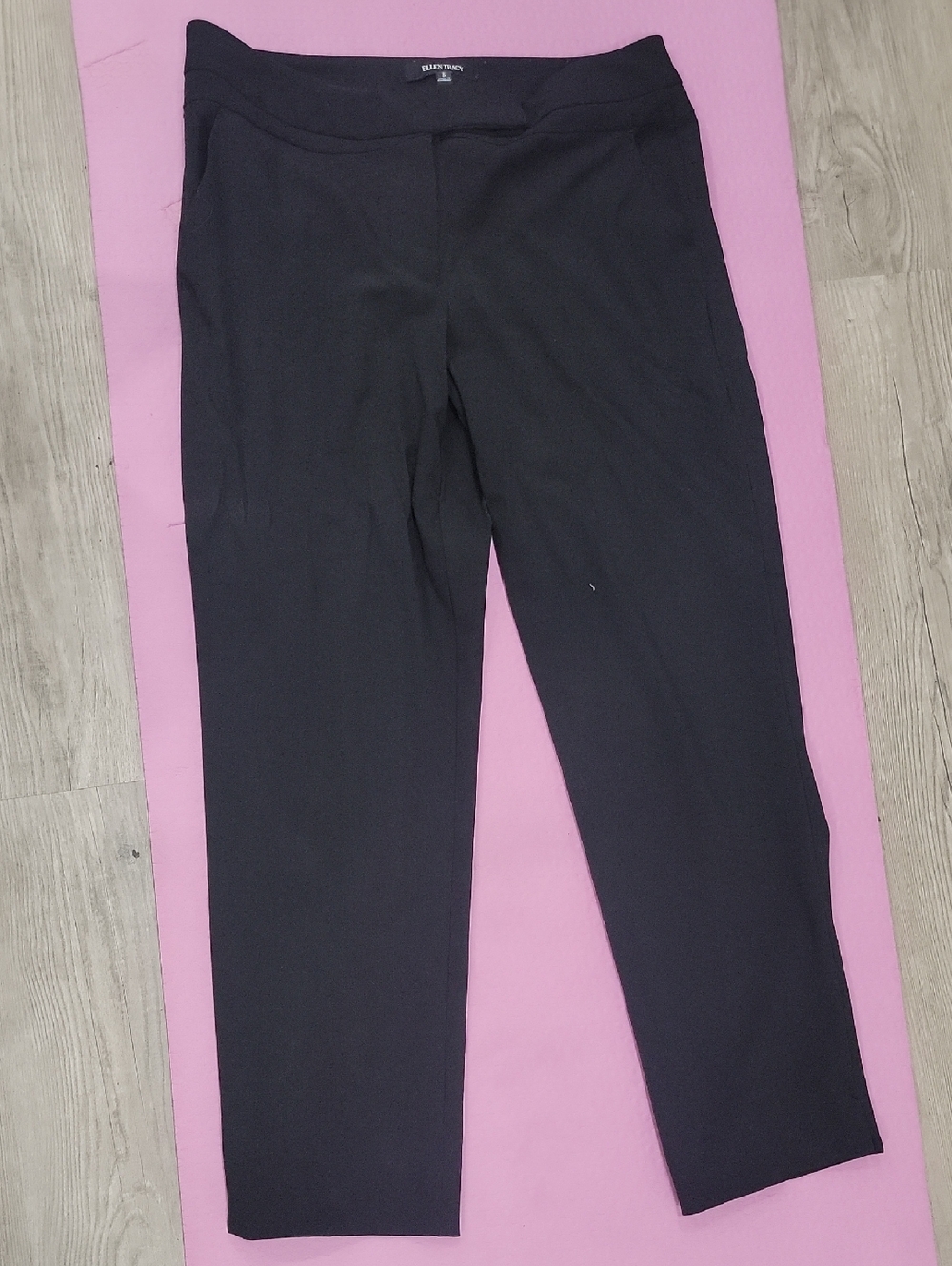 Jones New York Black Straight Leg Pull-On Pants